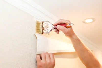 Pose de papier peint à Meisenthal — revêtements muraux et toiles de verre